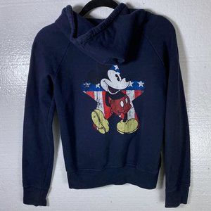 Disney Parks Mickey Mouse Patriotic Zip Up Hoodie